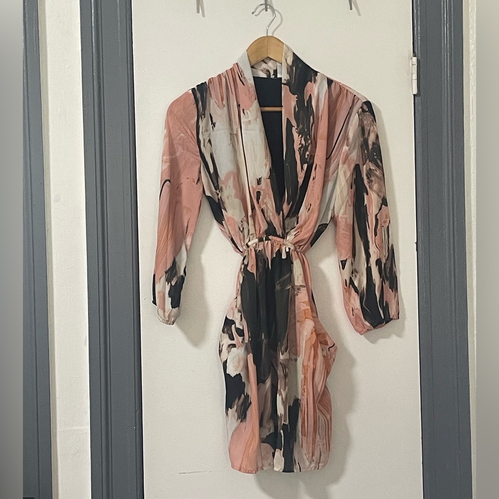 Pink Pattern (Tie-Dye Like) Dress